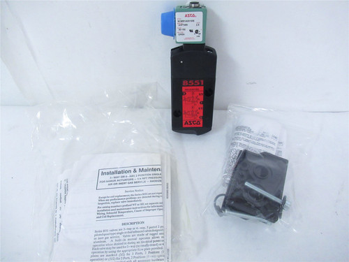 Asco SC8551A001MS-120V; Inline Spool Valve 4way Coil 120VAC