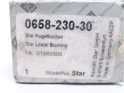 Rexroth 0658-230-30; Linear Ball Bearing 30mmID x 40mmOD