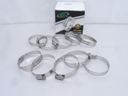 Ideal-Triton 2W405; Box-10 Hose Clamps; SS-201; 1-1/4"-3-1/4"