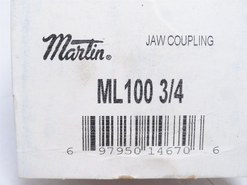 Martin ML100-3/4; Jaw Coupler Hub 3/4"ID 2-17/32"OD