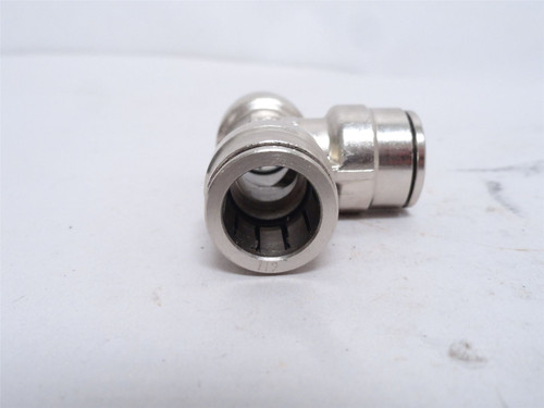 MFG- 3604 12 00; Air Tube Tee; 1/2"PTC; Nickel Plate