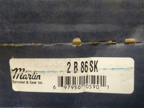 Martin 2B 86 SK; Bushed V-Belt Pulley; 2 Groove; Belt: A; B