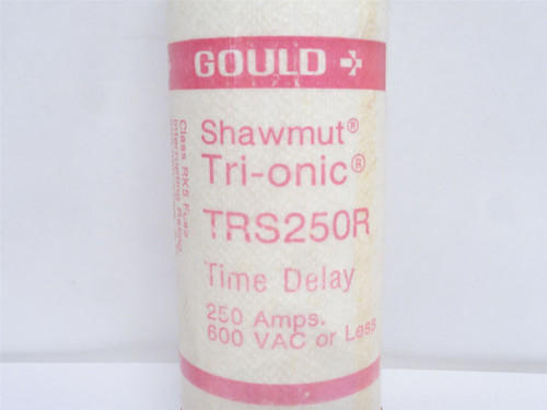 Gould TRS250R; Time Delay Fuse 250A; 600VAC/DC