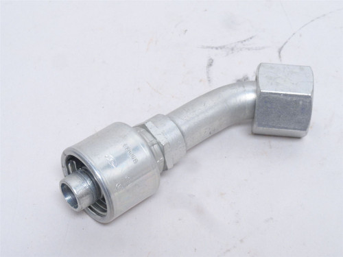Gates G25175-1012; Crimp Fitting; 45Deg; 3/4 JIC x 5/8" Tube