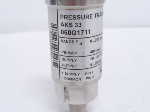 Danfoss 060G1711; Pressure Transmitter 0-200PSI