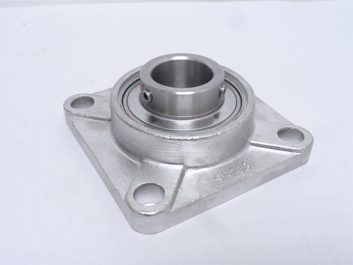 KML SSUCF208-24-P6; Flange Bearing; SS; 1-1/2"ID; 4-Bolt