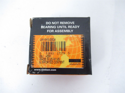 Timken LM11910-20024; Roller Bearing Cup 1.7810" OD 0.4750" W