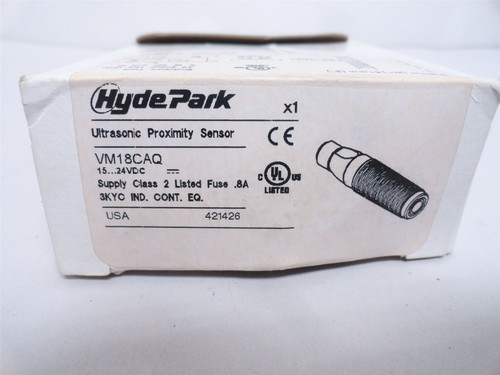 Hyde Park VM18CAQ; Ultrasonic Proximity Sensor; 15-24VDC