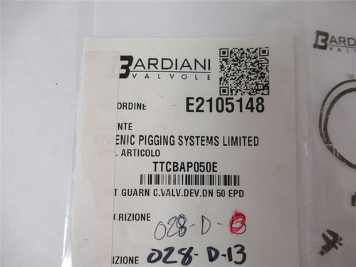 Bardiani Valvole TTCBAP050E; Hygenic Pigging System Valve Kit