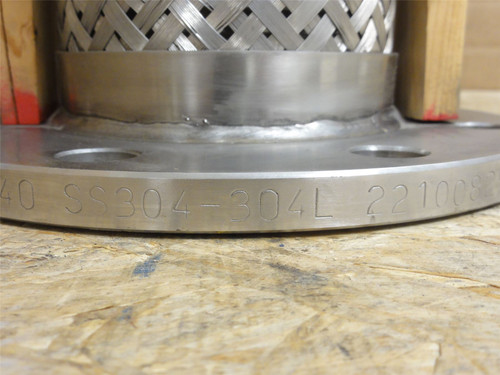 MFG- FLEX MTL 4X9; Flanged Pump Connector; SS-304L; 4"ID