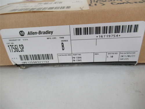 Allen-Bradley 1756LSP; Safety Module 14 MA 24 VDC 3.5 WATT