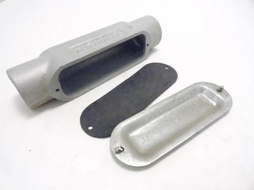 Appleton C100-A; Conduit Body w/Cover; 1" Hub Size