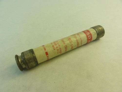 Shawmut TRS2-1/4R; Tri-onic Fuse; Time-Delay; 2-1/4A; 600VAC