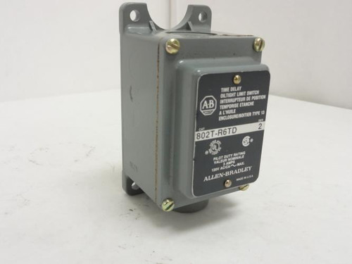 Allen-Bradley 802T-R6TD; Time Delay Limit Switch (NO head)