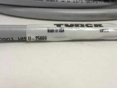 TURCK U-25669; Molded Cordset; Hybrid; 18' Long