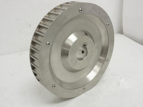 MFG- MDL-UNKN-140207; Timing Belt Pulley SS; 1.5"ID; 9-3/4" OD