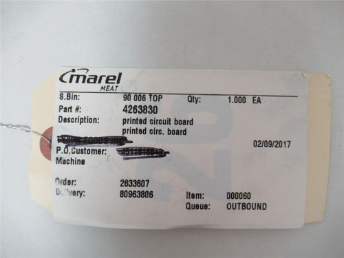 Marel 4263830; Printed Circuit Board