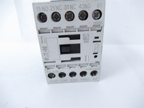 Eaton XTRE10B22-110VDC; IEC Control Relay 2NO/2NC Coil: 110VDC