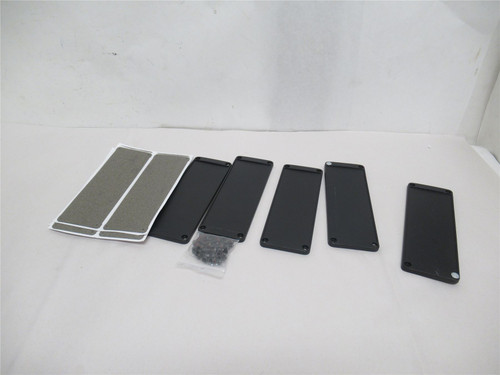 Hammond 1457TEP-10; Lot-5 Black Aluminum End Panels