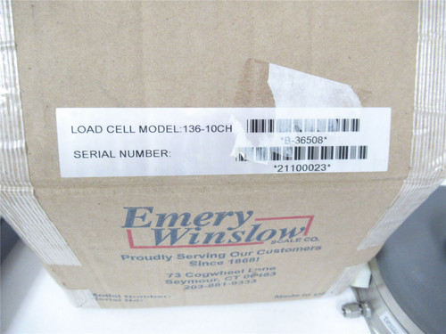 Emery Winslow 136-10CH; Load Cell Capacity 10K LBS