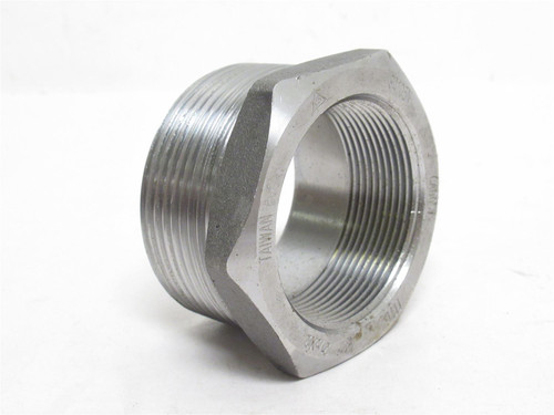 MFG- 42HB3024020; Steel Hex Reducer Bushing; 2-1/2NPT x 2NPT