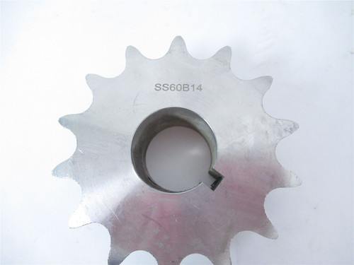MFG SS60B14; Sprocket #60 14Teeth SS 1.25"ID