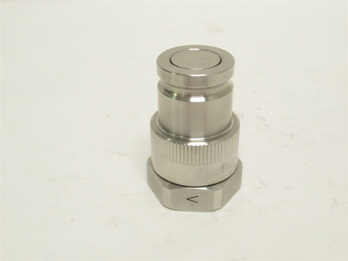 Parker S71-3N8-8EFV; Non-Spill Push-to-Connect 1/2NPT; SS-316