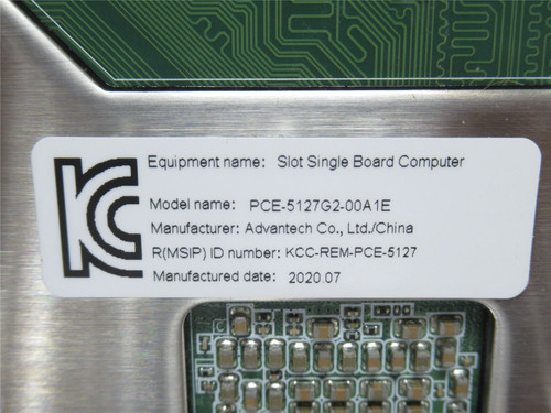 Advantec PCE-5127G2-00A1E; Single Board Computer; 16G Max Ram