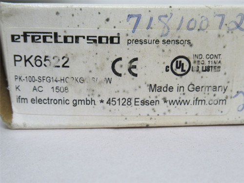 Effector500 PK6522; Pressure Switch W/Switch Point Setting