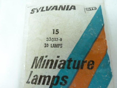 Sylvania 33017-0; LOT-10 Miniature lamps