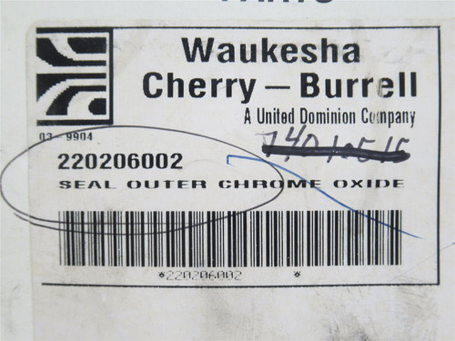 Waukesha 220206002; Chromium/Carbon Outer Seal