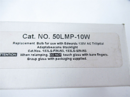 Edwards 50LMP-10W; Stacklight Series 102 Replacement Bulb