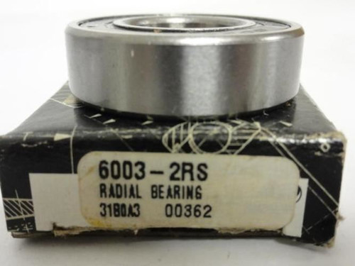 PEER 6003-2RS; Ball Bearing; 17mm x 35mm x 10mm