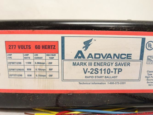 Philips V2S110TP; High Output Magnetic Ballast; 277VAC