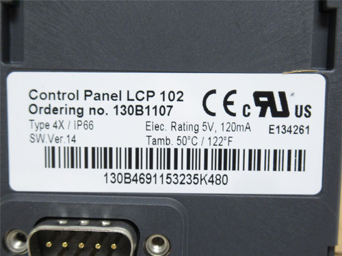 Danfoss LCP-102; Control Panel 5V; 120mA; IP66; NEMA 4X