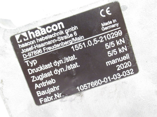 Haacon 1551.0.5-210299; Manual Jack Body