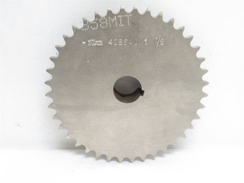 Martin 40BS40 1-1/8; Chain Sprocket; #40; 40 Teeth; 1-1/8"ID