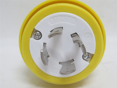 Industry-Std L15-30P; Watertight Locking Plug 30A 125/250VAC