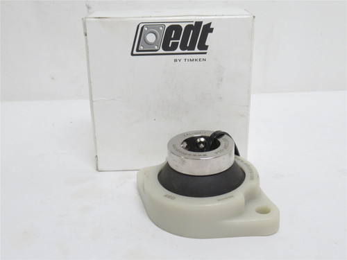 EDT QF6GD7-1; Flange Bearing; 1"ID; 2-Bolt; Collar Lock
