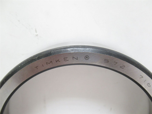 Timken 572; Tapered Roller Bearing Cup; 5.51"OD x 1-1/8" Wide