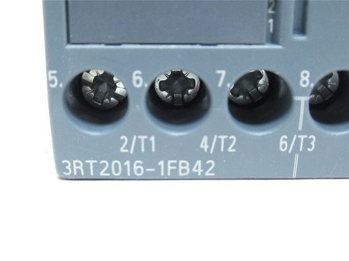 Siemens 3RT2016-1FB42; Contactor; 3P; 9A; 600VAC; Coil 24VDC