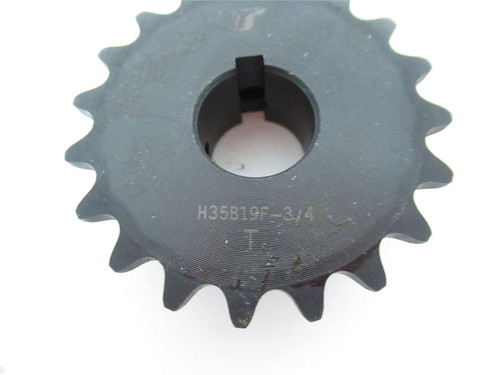 Tsubaki H3519F-3/4; Sprocket #35; 19Teeth 0.75" Bore
