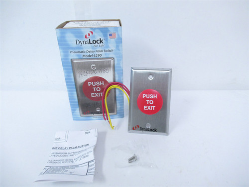 DynaLock 6290; Exit Push Button4.5"Ht 1.625"Dp ADA Compliant