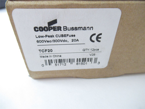 Cooper Bussmann TCF20; Fuse;Time Delay;300V DC/600V AC