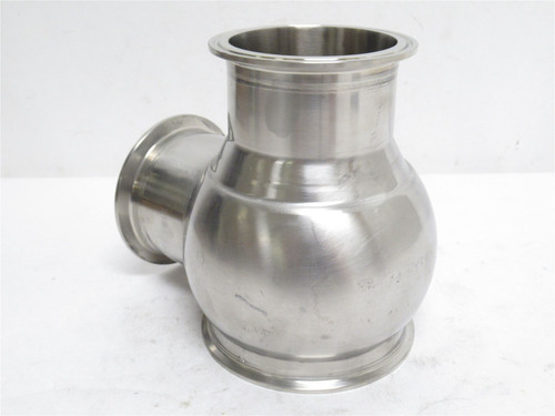 MFG- 9613161609; Valve Lower Body; SS; Size: 3" Clamp