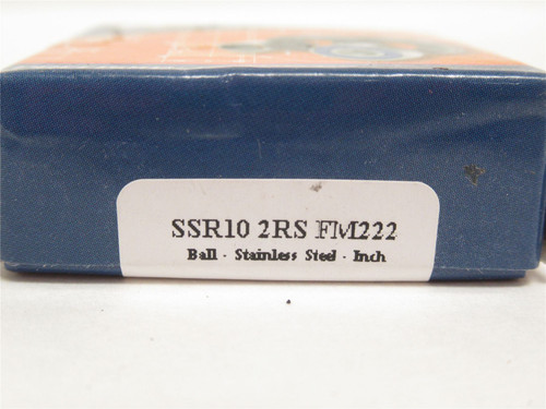 BL SSR10 2RS FM222; Ball Bearing; 5/8"ID x 1-3/8"OD x 11/32W