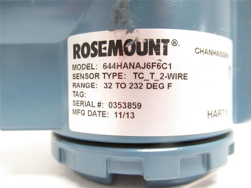 Rosemount 644HANAJ6F6C1; Temp Sensor TC_T-2-Wire; 32-232F