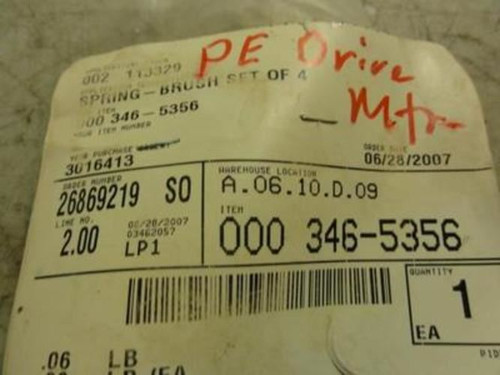 Lpm 000-346-5356; Brush Spring Set of 4