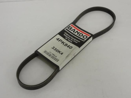 Bando 4PK840; Serpentine Belt 330K4; 4-ribs 33.0"L; 1MGJ4