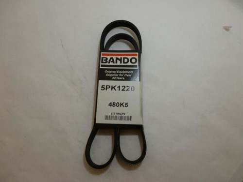 Bando 5PK1220; Serpentine Belt 480K5; 5-ribs 48.0"L; 1MGP2